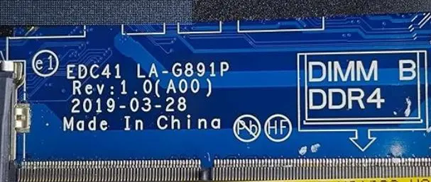 Dell Precision 3540 / Latitude 5400 / 5500 LA-G891P BIOS