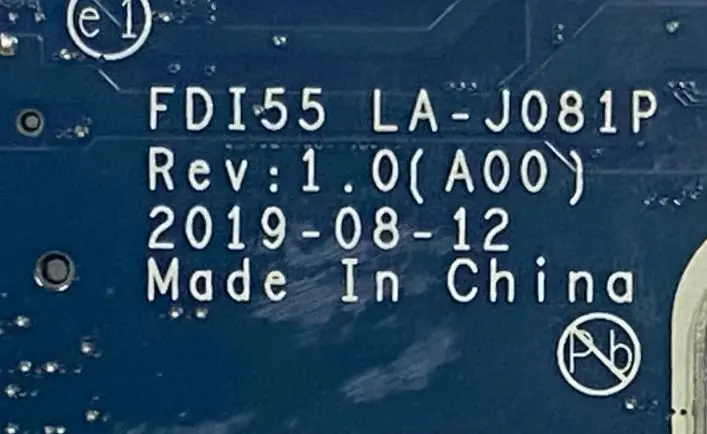 FDI55 LA-J081P Bios & Schematic Free Download